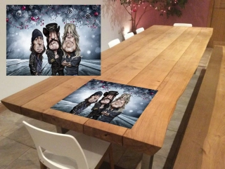 Vánoční látkové prostírání-Motorhead