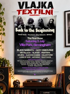 Textilní vlajka-Black Sabbath The final show