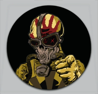 Podtácek kulatý-Five Finger Death Punch 3