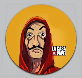 Podtácek kulatý-La Casa de Papel