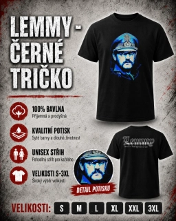 Tričko černé-Lemmy 3