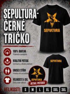 Tričko černé-Sepultura 2