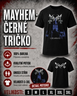 Tričko černé-Mayhem 2
