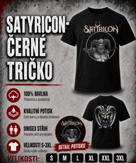 Tričko černé-Satyricon