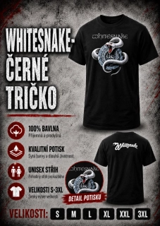 Tričko černé-Whitesnake