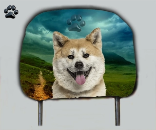 Dog opěrka hlavy-Americká Akita