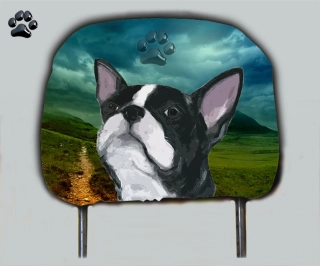 Dog opěrka hlavy-Bostonský Teriér