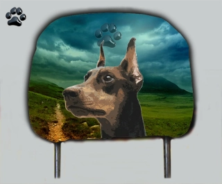 Dog opěrka hlavy-Dobrman