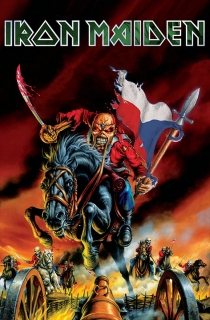 Vlajka-Iron Maiden CZ