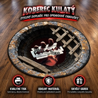 Koberec kulatý-Judas Priest 02