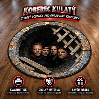Koberec kulatý-Metallica 03