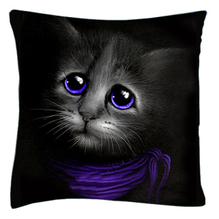 Polštář -Gothic cat