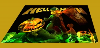Ubrus střední-Helloween
