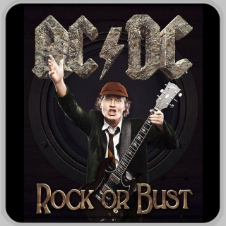 Podtácek-ACDC rock
