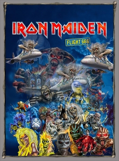 Nášivka Záda-Iron Maiden 666