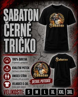 Tričko černé-Sabaton 4