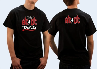 Tričko černé-ACDC Family