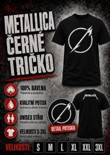 Tričko černé-Metallica 2