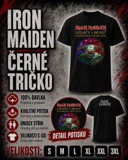 Tričko černé-Iron Maiden Legacy