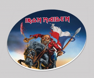 Podtácek kulatý-Iron Maiden CZ