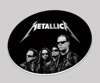 Podtácek kulatý-Metallica