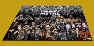 Ubrus střední-Heavy metal