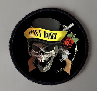 Nášivka sub.kulatá-Guns and Roses