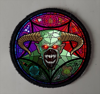 Nášivka sub.kulatá-Iron Maiden 04