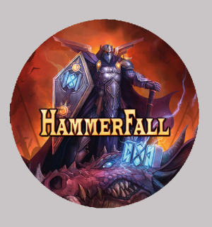 Nažehlovačka kulatá-Hammerfall 2