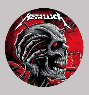 Nažehlovačka kulatá-Metallica 2