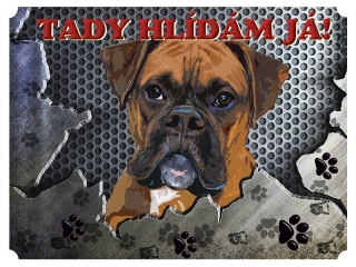 Tabulka na plot-Boxer
