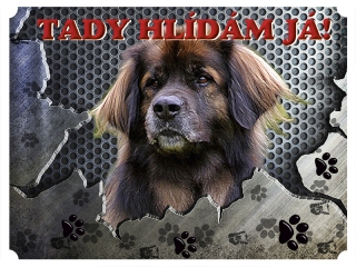 Tabulka na plot-Leonberger