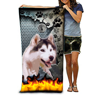Ručník-Sibiřský husky
