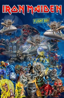 Vlajka-Iron Maiden 666