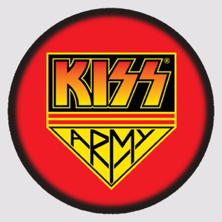 Nažehlovačka kulatá-Kiss army