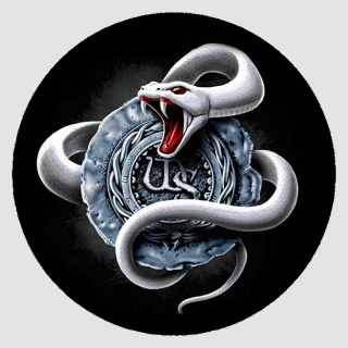Nažehlovačka kulatá-Whitesnake