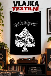Textilní vlajka-Ace of spades