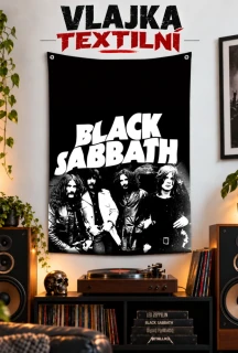 Textilní vlajka-Black Sabbath old