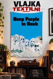 Textilní vlajka-Deep Purple