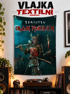 Textilní vlajka-Iron Maiden Senjutsu 1