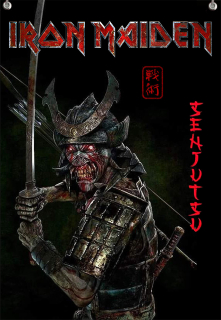 Textilní vlajka-Iron Maiden Senjutsu 2