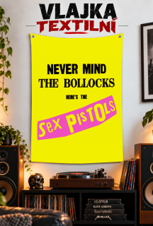 Textilní vlajka-Sex Pistols
