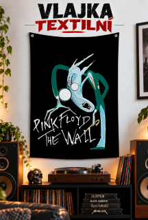 Textilní vlajka-Pink Floyd Wall 1
