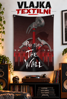 Textilní vlajka-Pink Floyd Wall 2