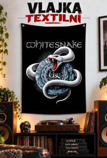 Textilní vlajka-Whitesnake
