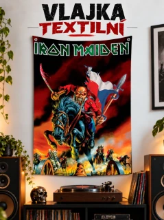 Textilní vlajka-Iron Maiden cz