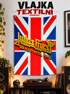 Textilní vlajka-Judas Priest 50