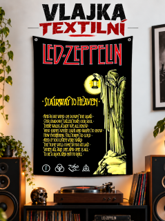 Textilní vlajka-Led Zeppelin