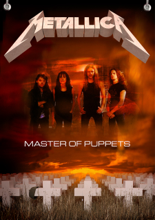 Textilní vlajka-Metallica 1