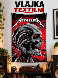 Textilní vlajka-Metallica 3